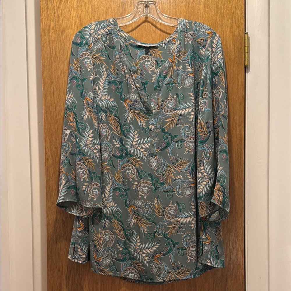 Floral Green Women's Top
